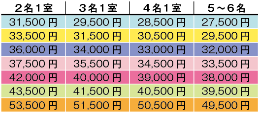 料金表